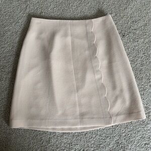 Club Monaco Cream A-Line Skirt